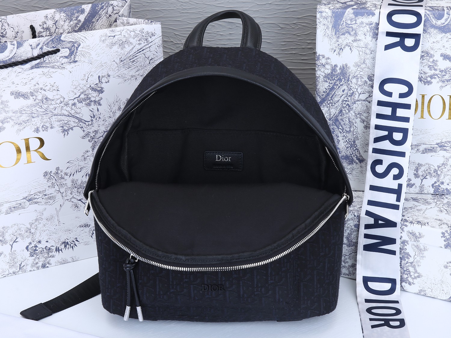 Replica Dior 38Cm Rider Backpack Beige/Blue