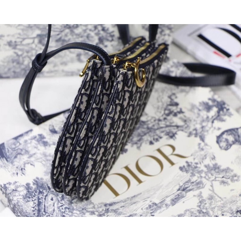 Replica Christian Dior Saddle Oblique Clutch S5642