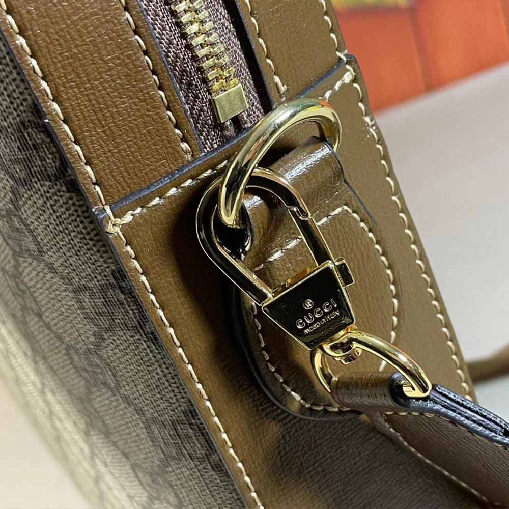 Replica Gucci Business Case With Interlocking G Black/Grey 674140