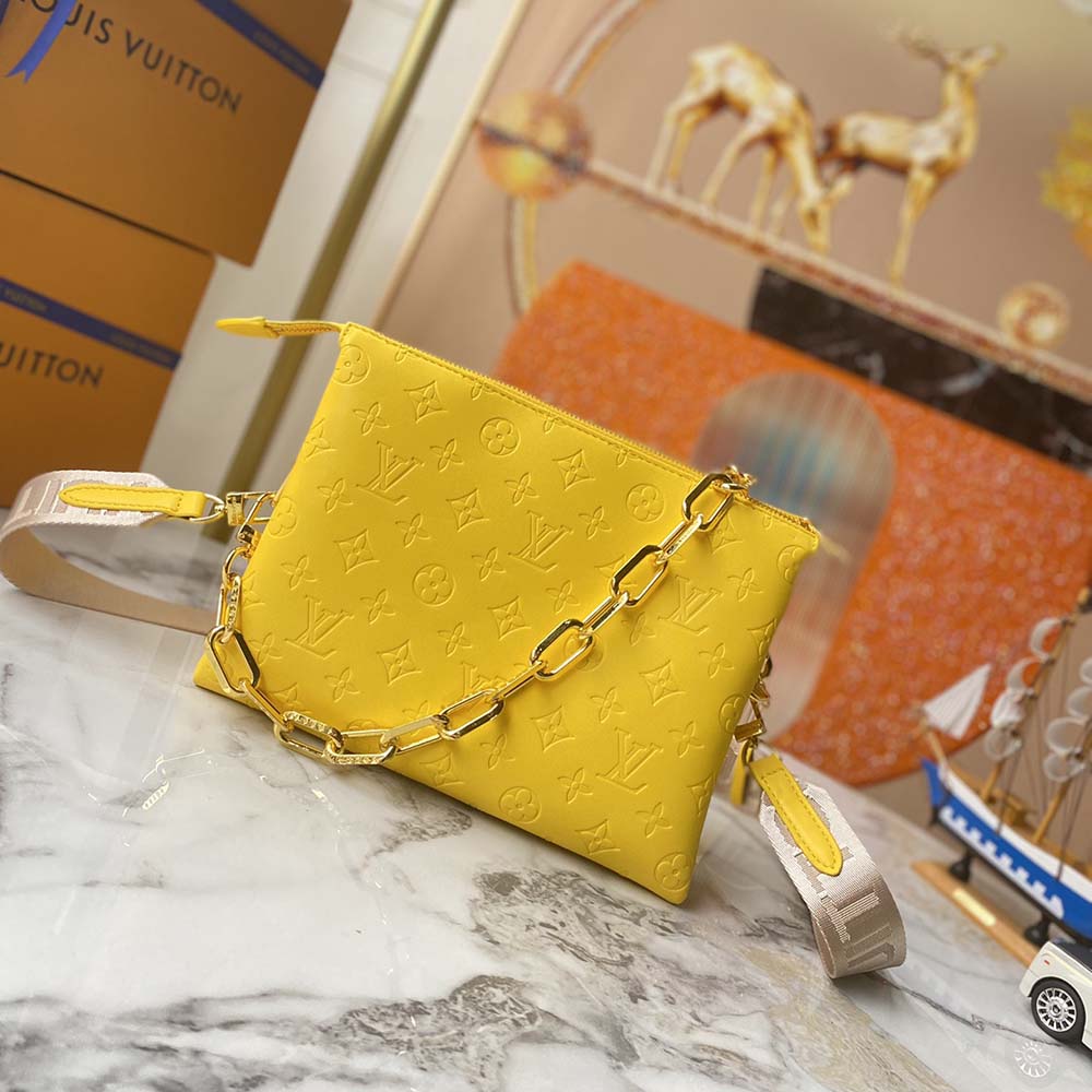 Replica Louis Vuitton Coussin Pm Handbag- Navy/Yellow