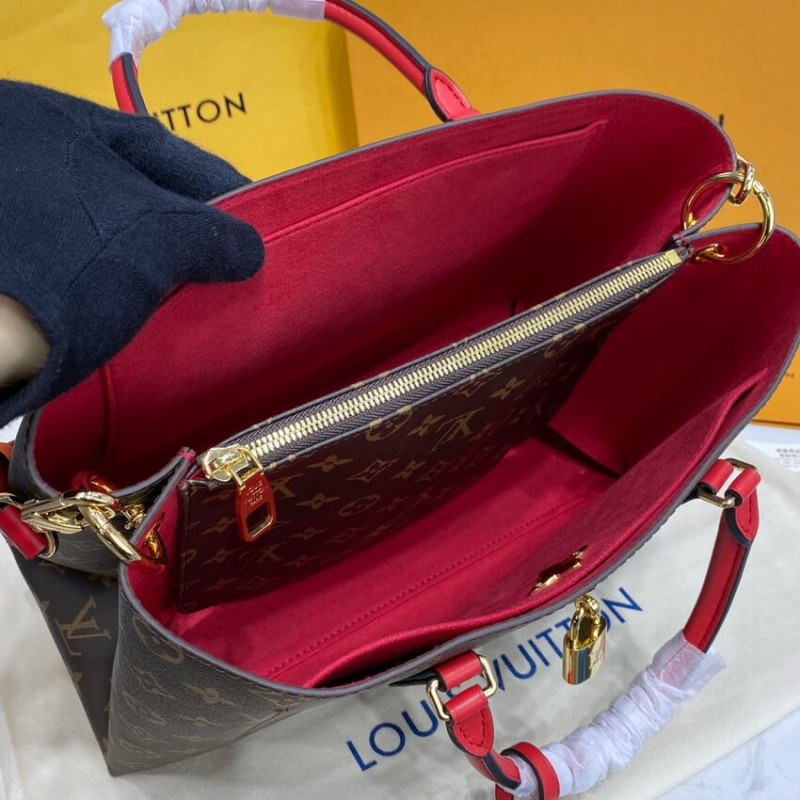 Replica Louis Vuitton Monogram Canvas Flower Tote M43553 Red