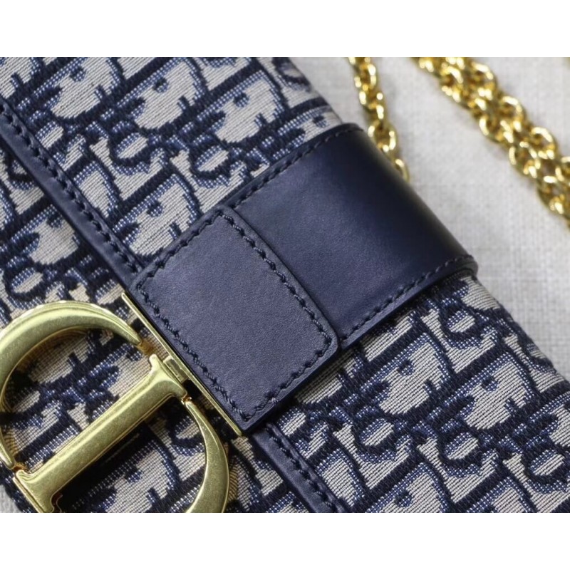 Replica Christian Dior 30 Montaigne Jacquard Canvas Clutch Bag M9206