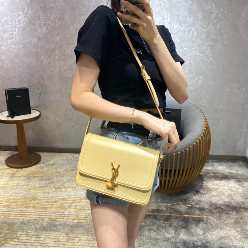 Replica Saint Laurent Ysl Solferino Medium Satchel In Box Leather 634305