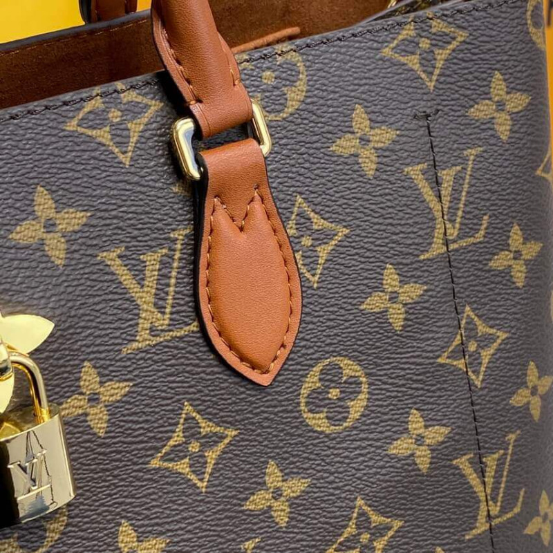 Replica Louis Vuitton Monogram Canvas Flower Tote M43770 Caramel