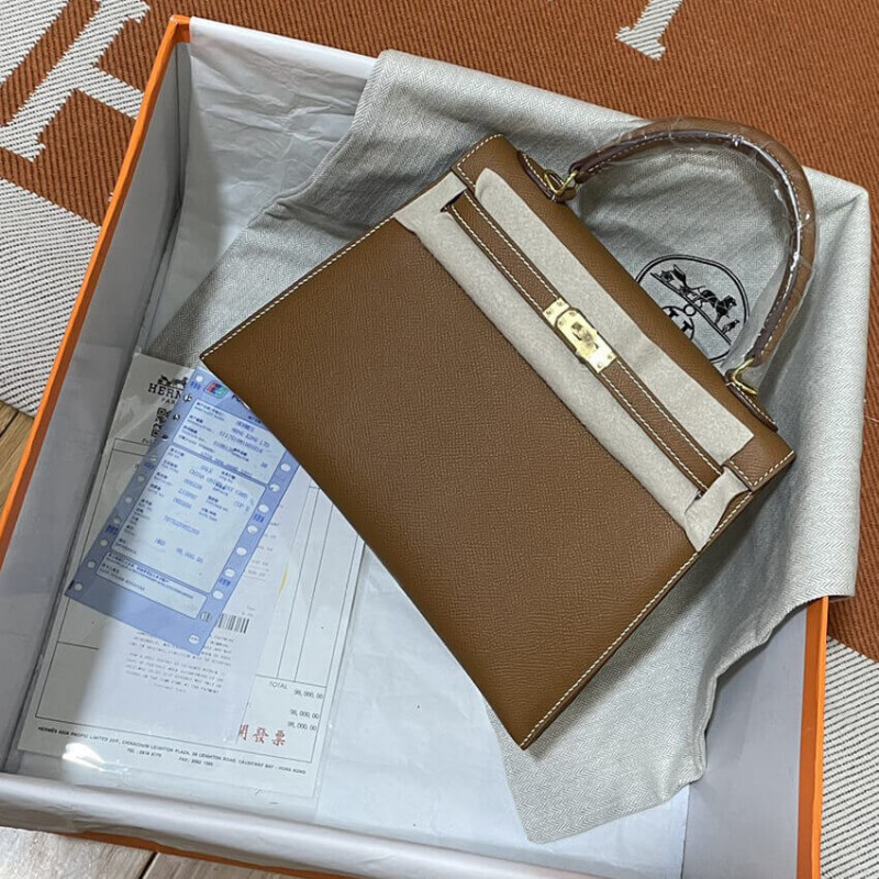 Replica Hermes Kelly Bag 25 Epsom Leather