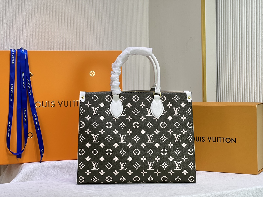 Replica Louis Vuitton Monogram A4 Leather Onthego Totes