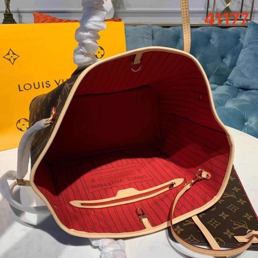 Replica Louis Vuitton Monogram Canvas Neverfull Mm M41177