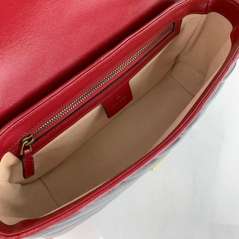 Replica Gucci Gg Marmont Small Shoulder Bag 443497 Black