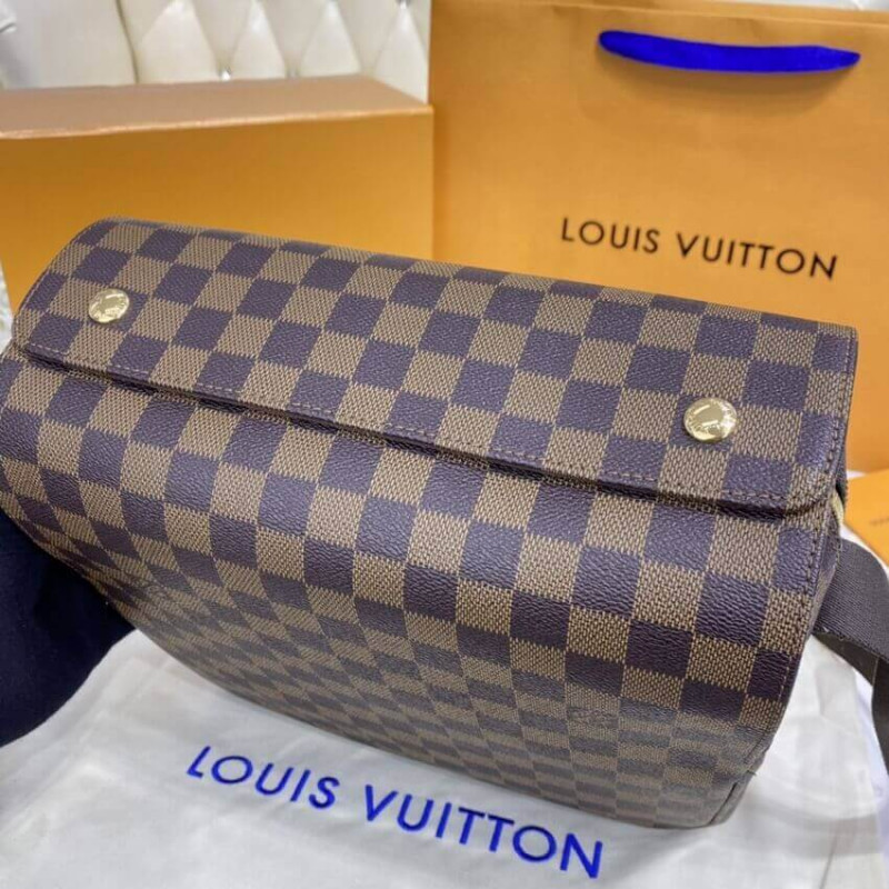 Replica Louis Vuitton Damier Ebene Naviglio Messenger Bag N45255