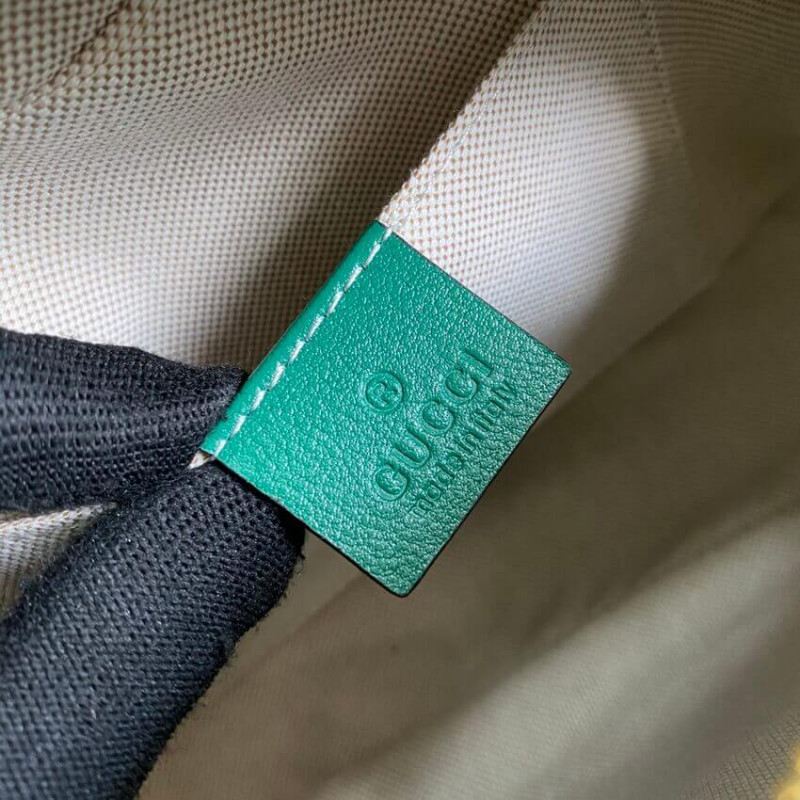 Replica Gucci Gg Marmont Small Shoulder Bag 447632 Green And Emerald Leather