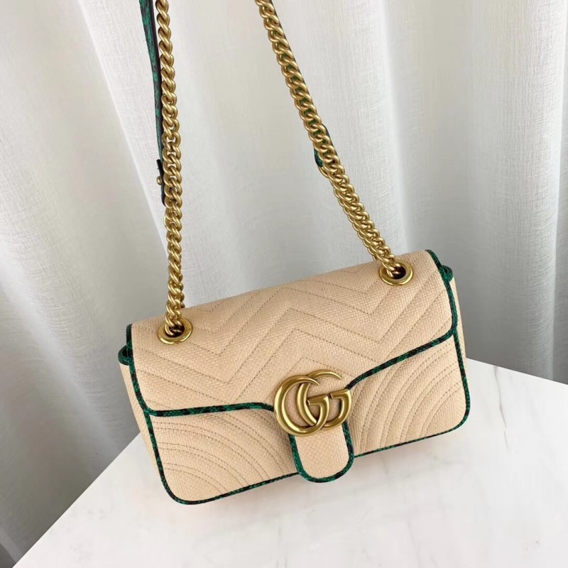 Replica Gucci Online Exclusive Gg Marmont Raffia Small Shoulder Bag 443497