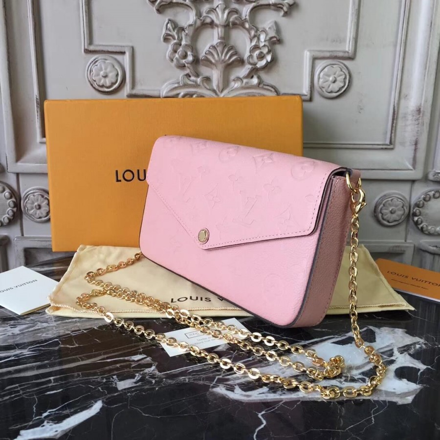 Replica Louis Vuitton Monogram Empreinte Pochette Felicie M64064