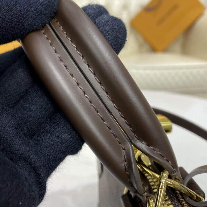 Replica Louis Vuitton Damier Ebene Canvas Alma Bb N41221