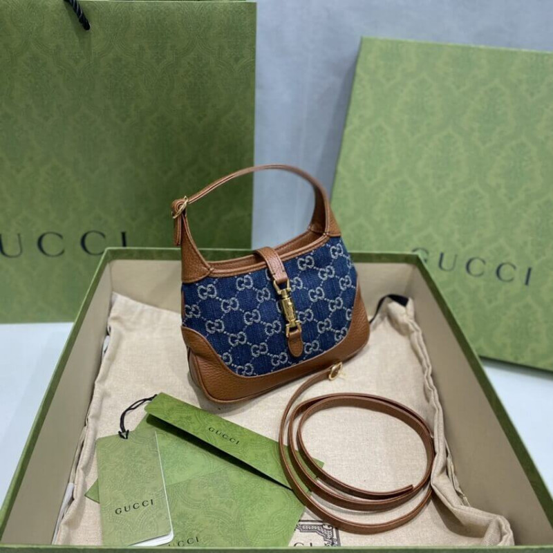 Replica Gucci Denim Jackie 1961 Mini Shoulder Bag 637092