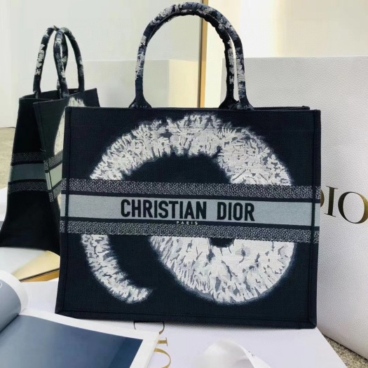 Replica Dior Aaa-Blue Multicolor Tie Book Tote 41Cm