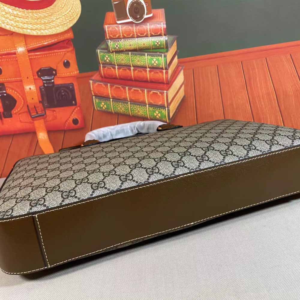 Replica Gucci Business Case With Interlocking G Black/Grey 674140