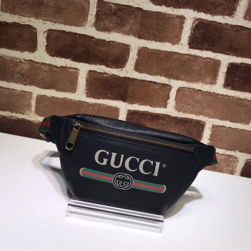 Replica Gucci Small Belt Bag 527792 Black/White