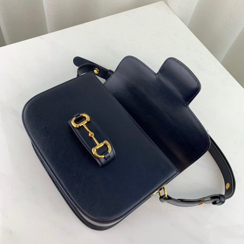 Replica Gucci 1955 Horsebit Shoulder Bag 602204 Blue