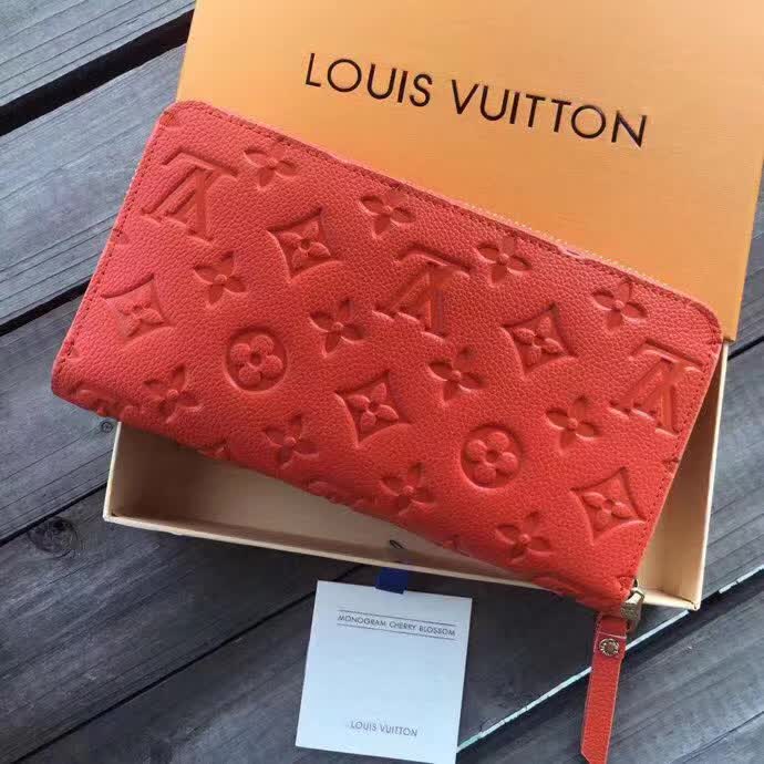 Replica Louis Vuitton Supple Monogram Empreinte Leather Zippy Wallet