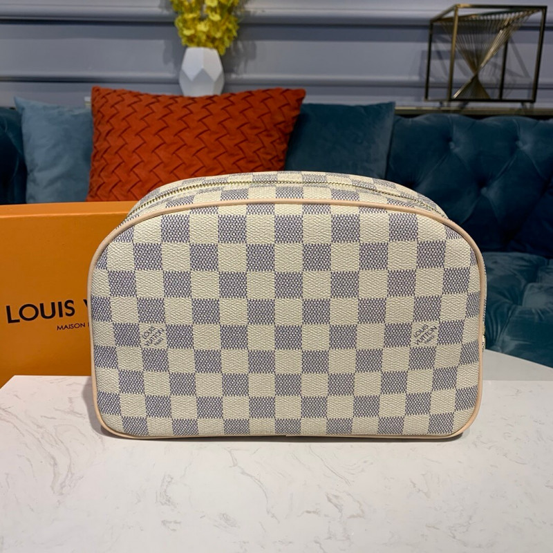Replica Louis Vuitton Damier Azur Canvas Toiletry Bag 25 N41420