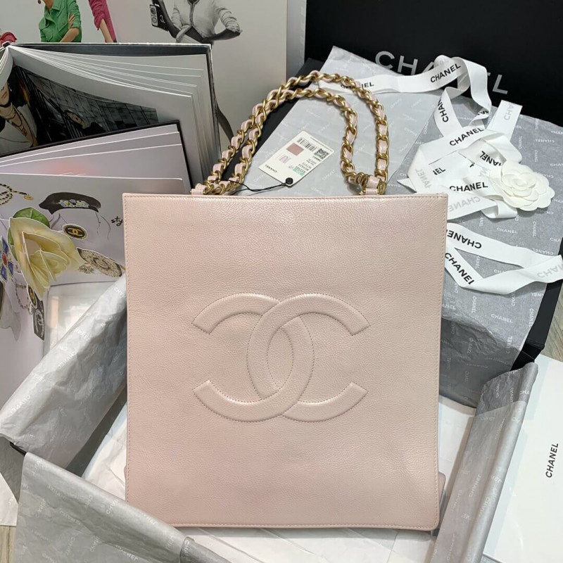 Replica Chanel Shiny Aged Calfskin Shopping Bag As1945