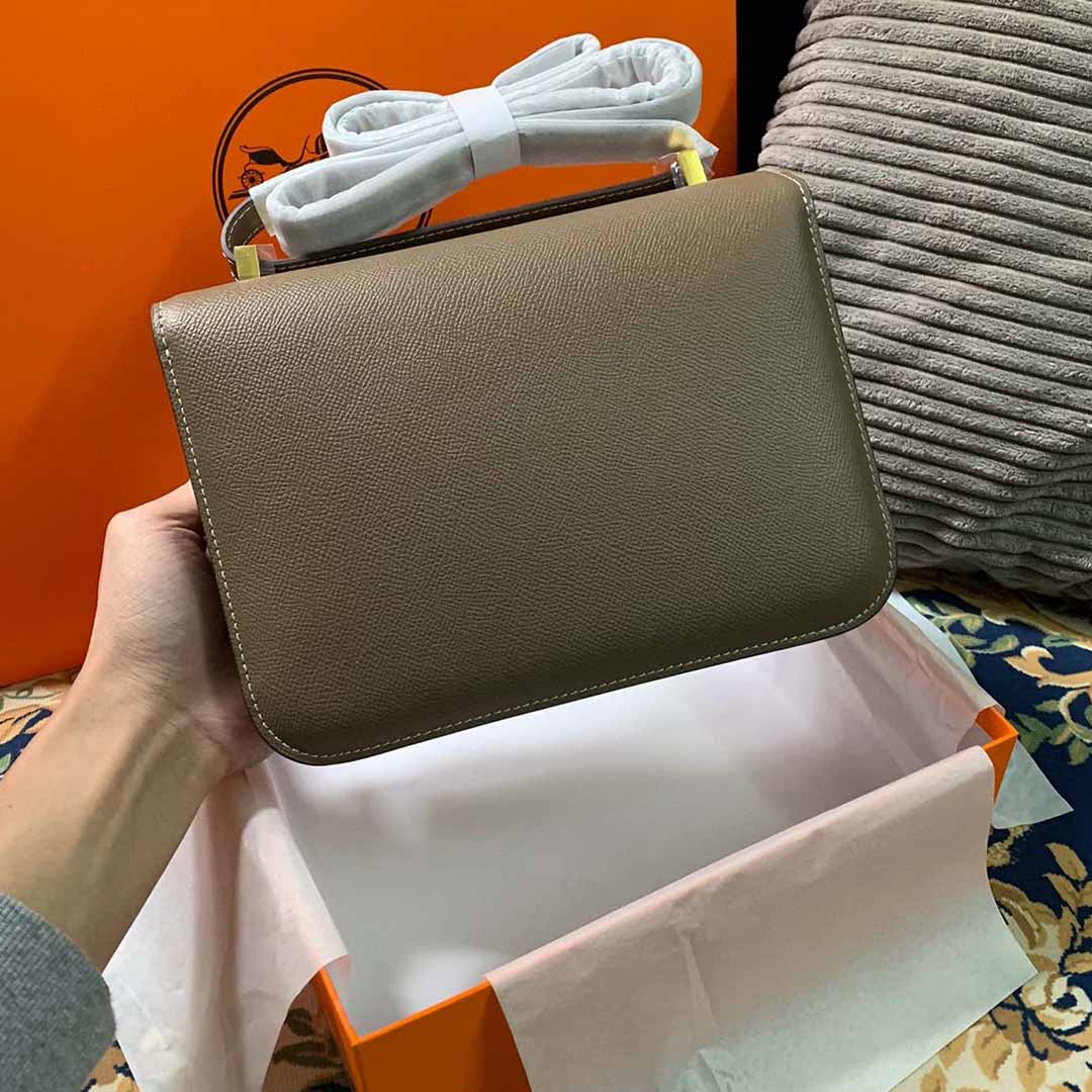 Replica Hermes Aaa-Constance Handbag 24Cm 19Cm Black/White/Pink