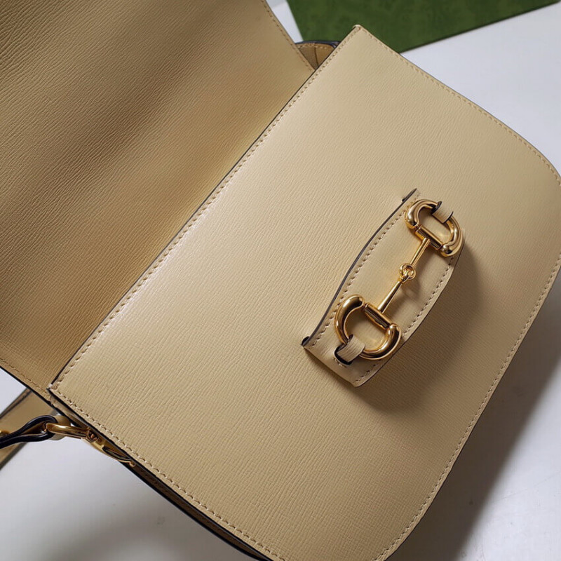 Replica Gucci 1955 Horsebit Leather Shoulder Bag 602204