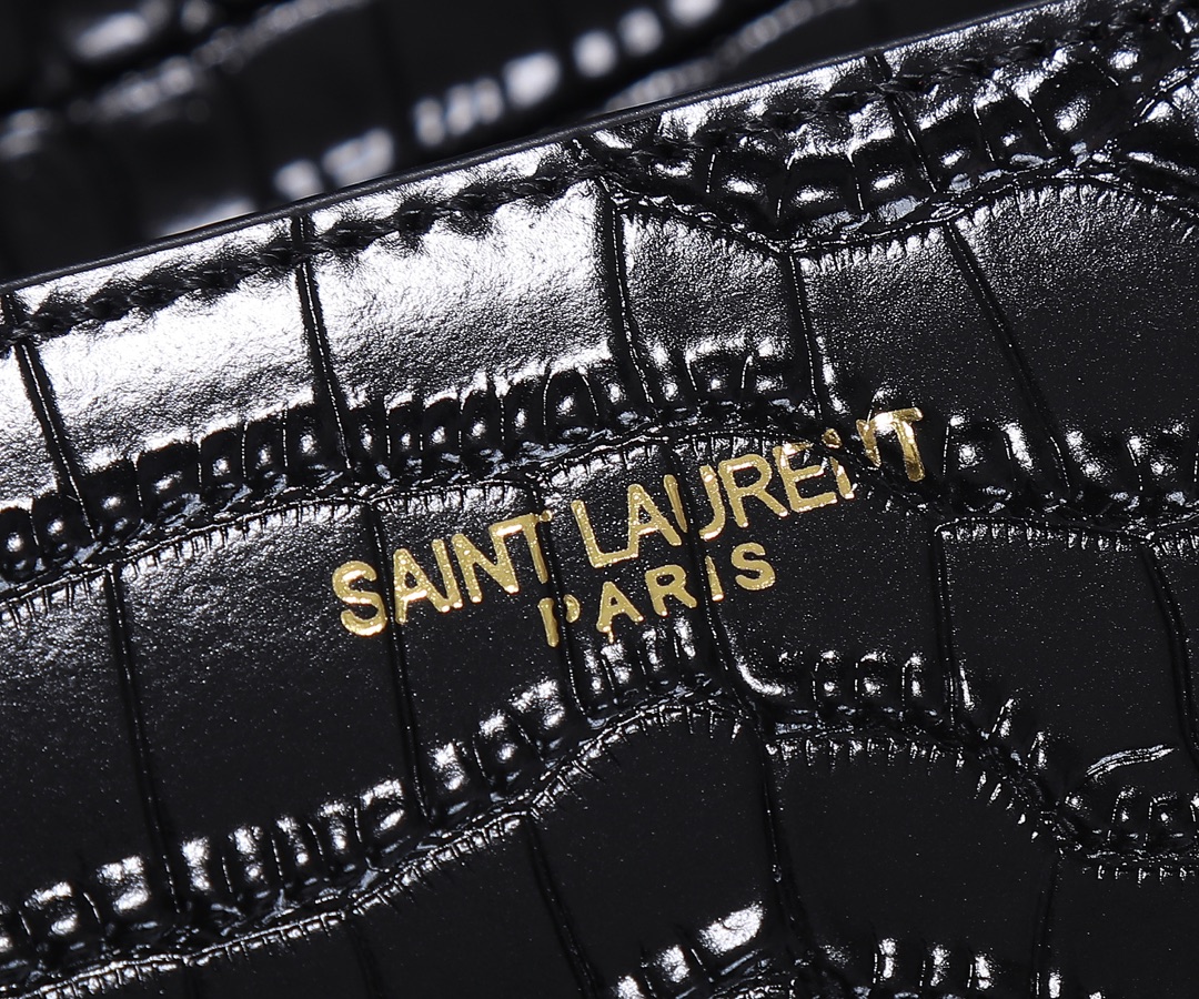 Replica Ysl Cassandra Crocodile Leather Mini Top Handle Bag