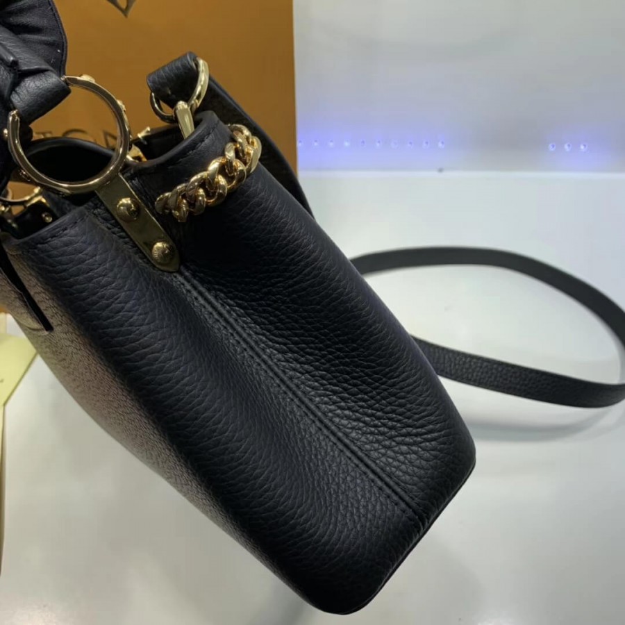 Replica Louis Vuitton Taurillon Leather Capucines Pm M52963