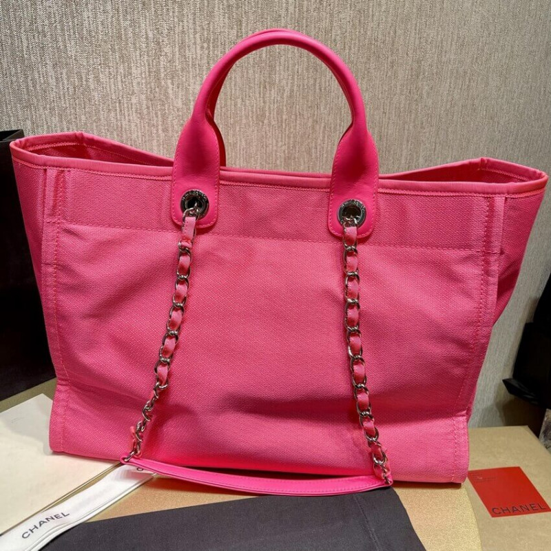 Replica Chanel 21S Deauville Peachblow Yellow Large Shopping Bag A66941