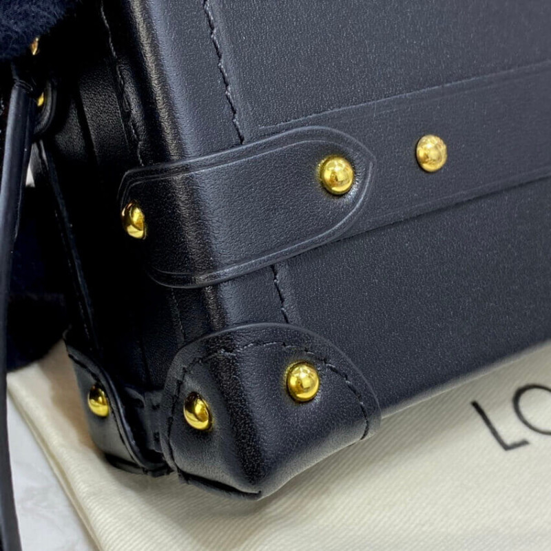 Replica Louis Vuitton Petite Malle Monogram Metal Bag M57817