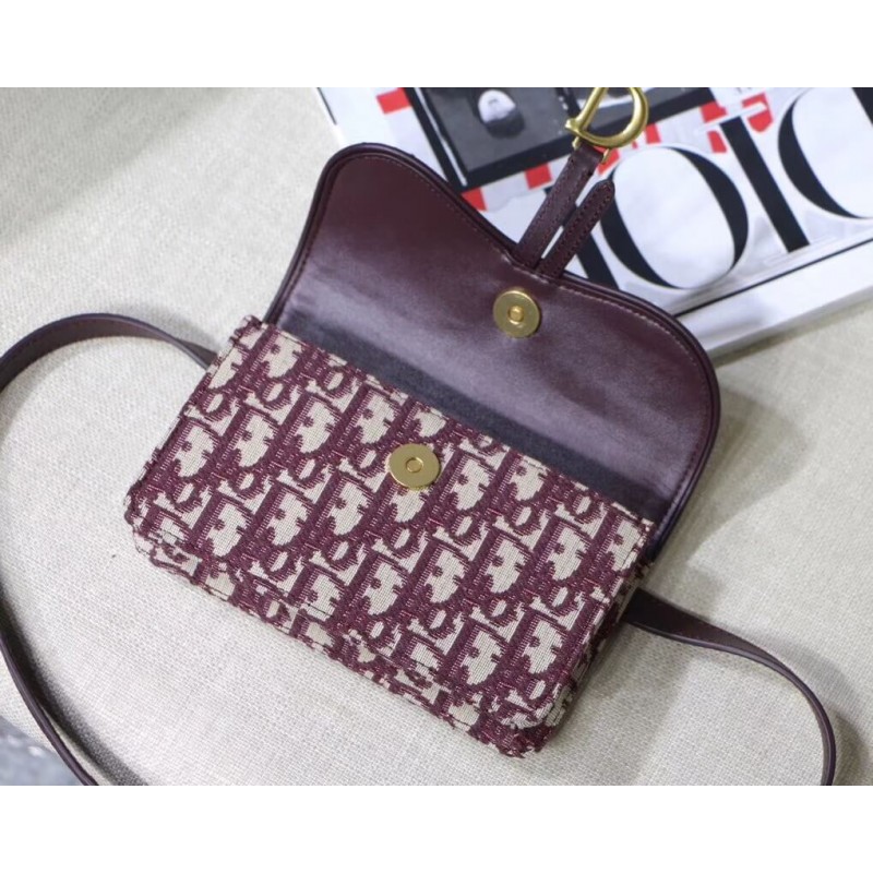 Replica Christian Dior Oblique Saddle Belt Bag S5619