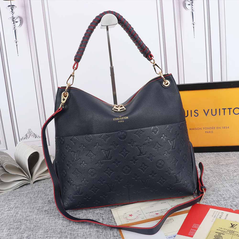 Replica Louis Vuitton Melie M44014 Black/Navy/White/Beige