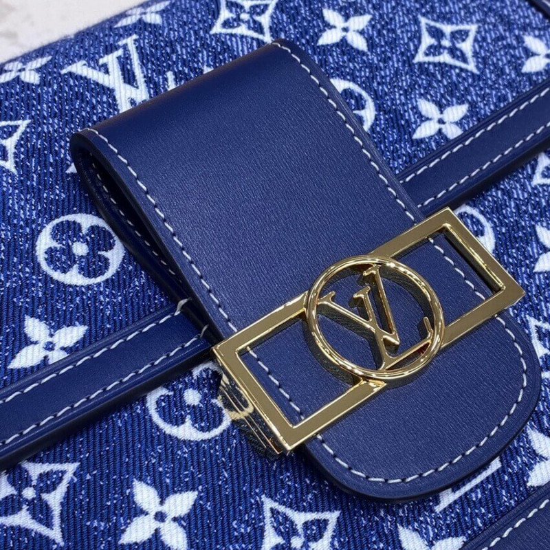 Replica Louis Vuitton Monogram Denim Dauphine Mm M59631