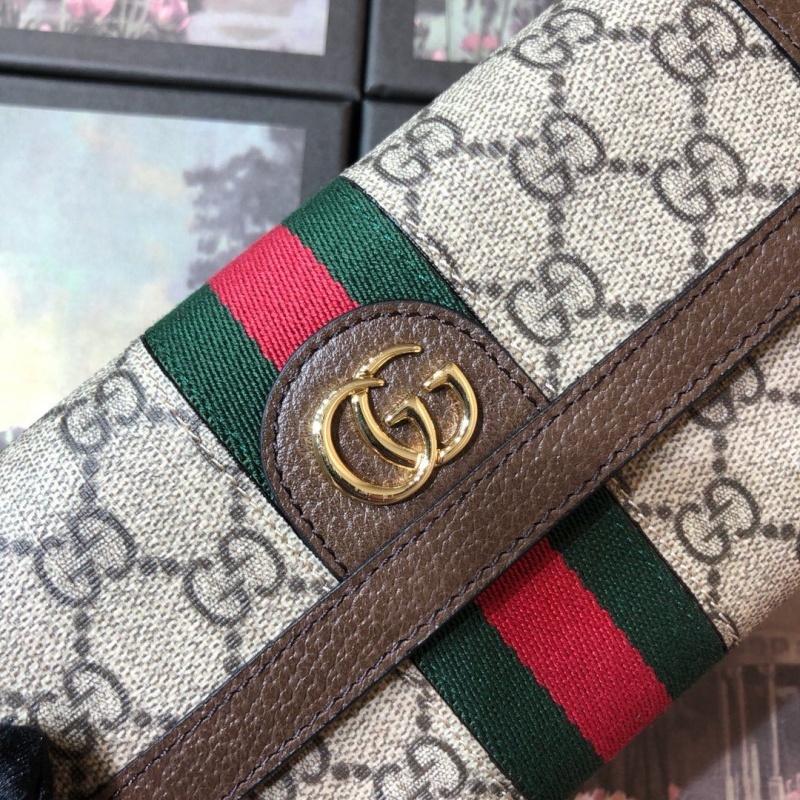 Replica Gucci Aaa-Ophidia Continental Wallet Beige