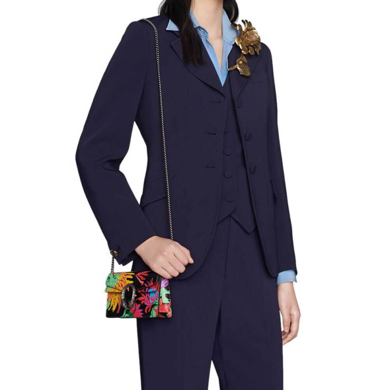 Replica Gucci Dionysus Ken Scott Print Super Mini Bag 476432 Black