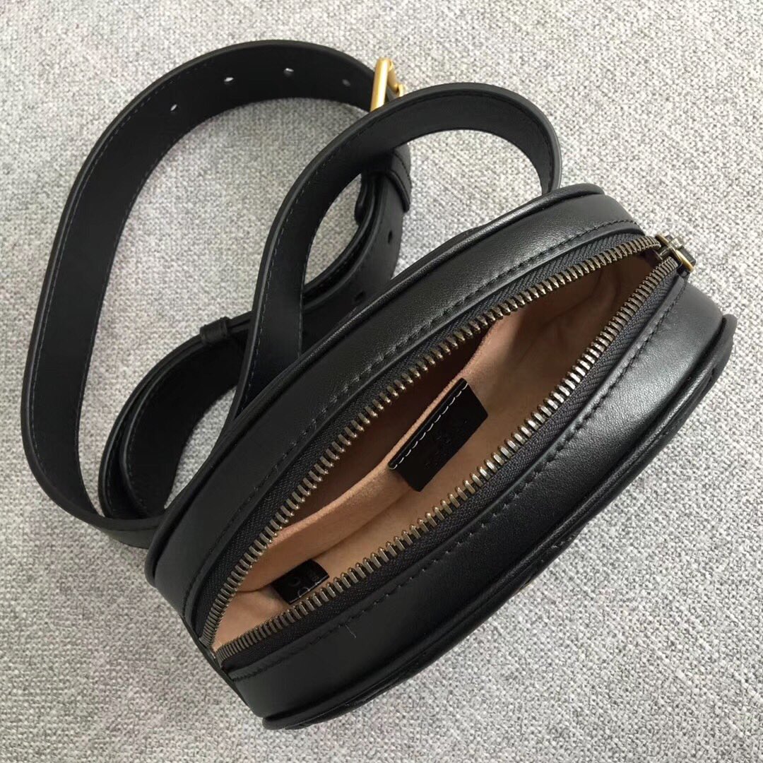 Replica Gucci Marmont Matelasse Leather Belt Bag