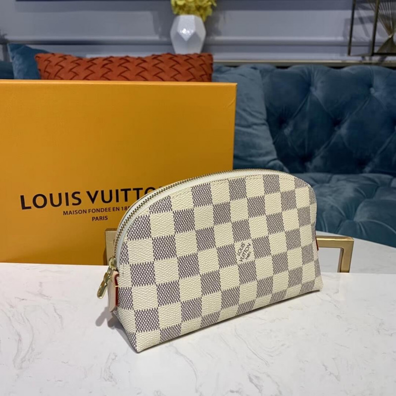 Replica Louis Vuitton Damier Azur Cosmetic Pouch N60024