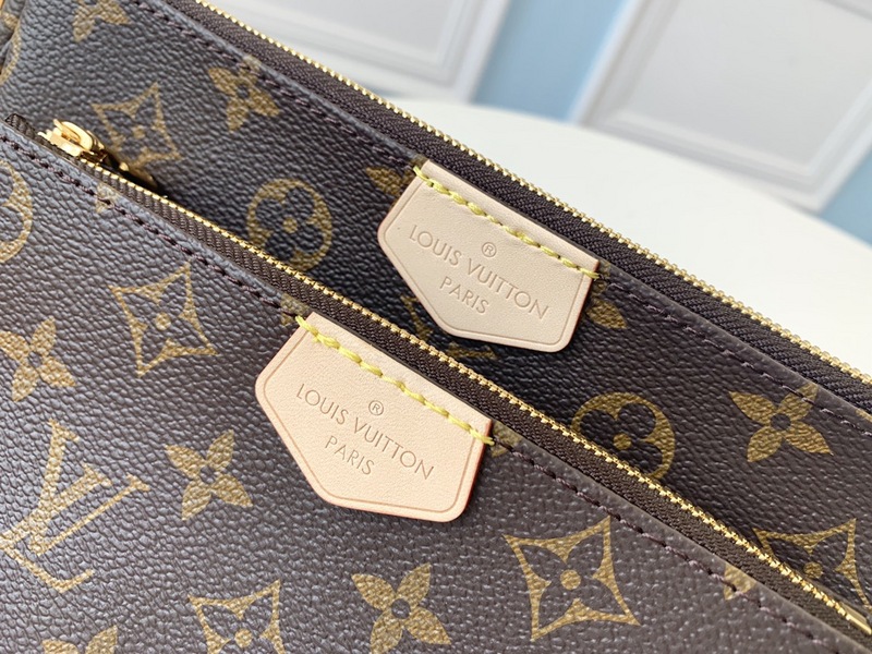 Replica Louis Vuitton Multi Pochette Accessoires-M44813 Green/Pink/Blue