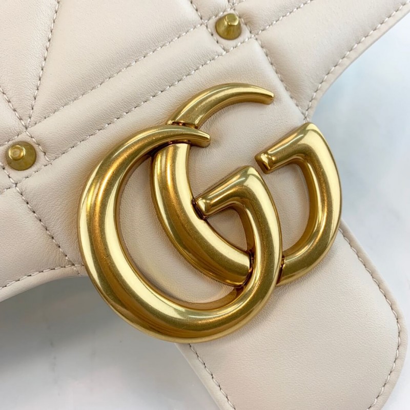Replica Gucci Gg Marmont Matelasse Shoulder Bag With Studs 443496