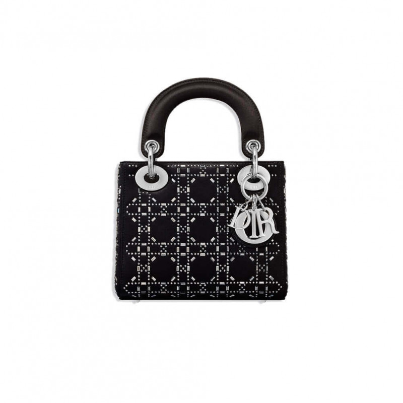 Replica Christian Dior Rhinestones Mini Lady Dior Bag M0500