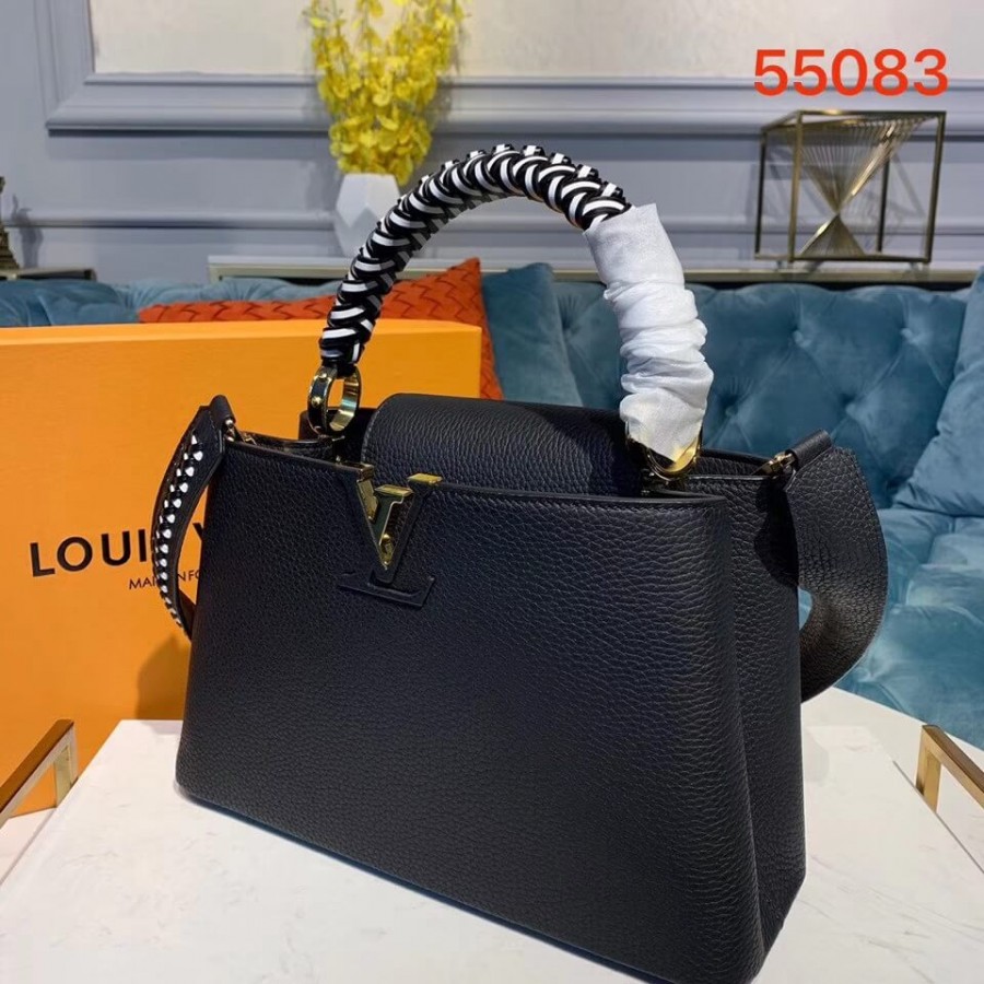Replica Louis Vuitton Taurillon Leather Capucines Pm M55083