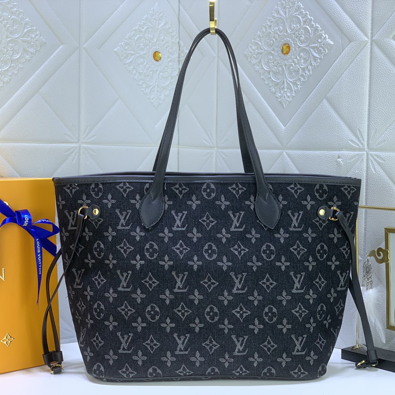 Replica Louis Vuitton Denim Materials Neverfull Mm