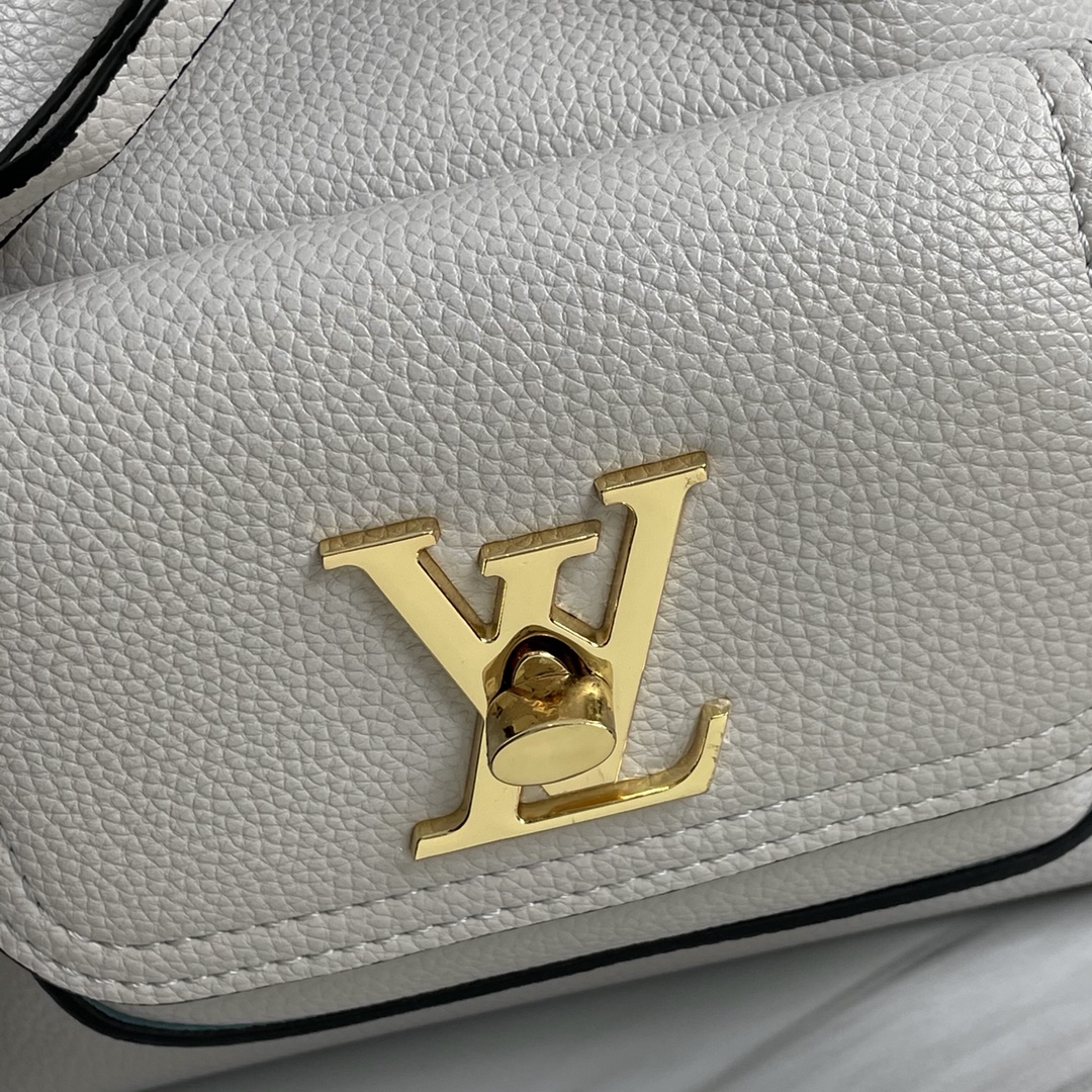 Replica Louis Vuitton Lockme Bucket Black/Brown/Grey