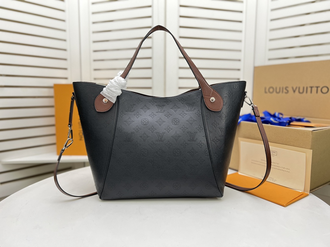 Replica Louis Vuitton Hina Mm- Black/Beige/Pink/White
