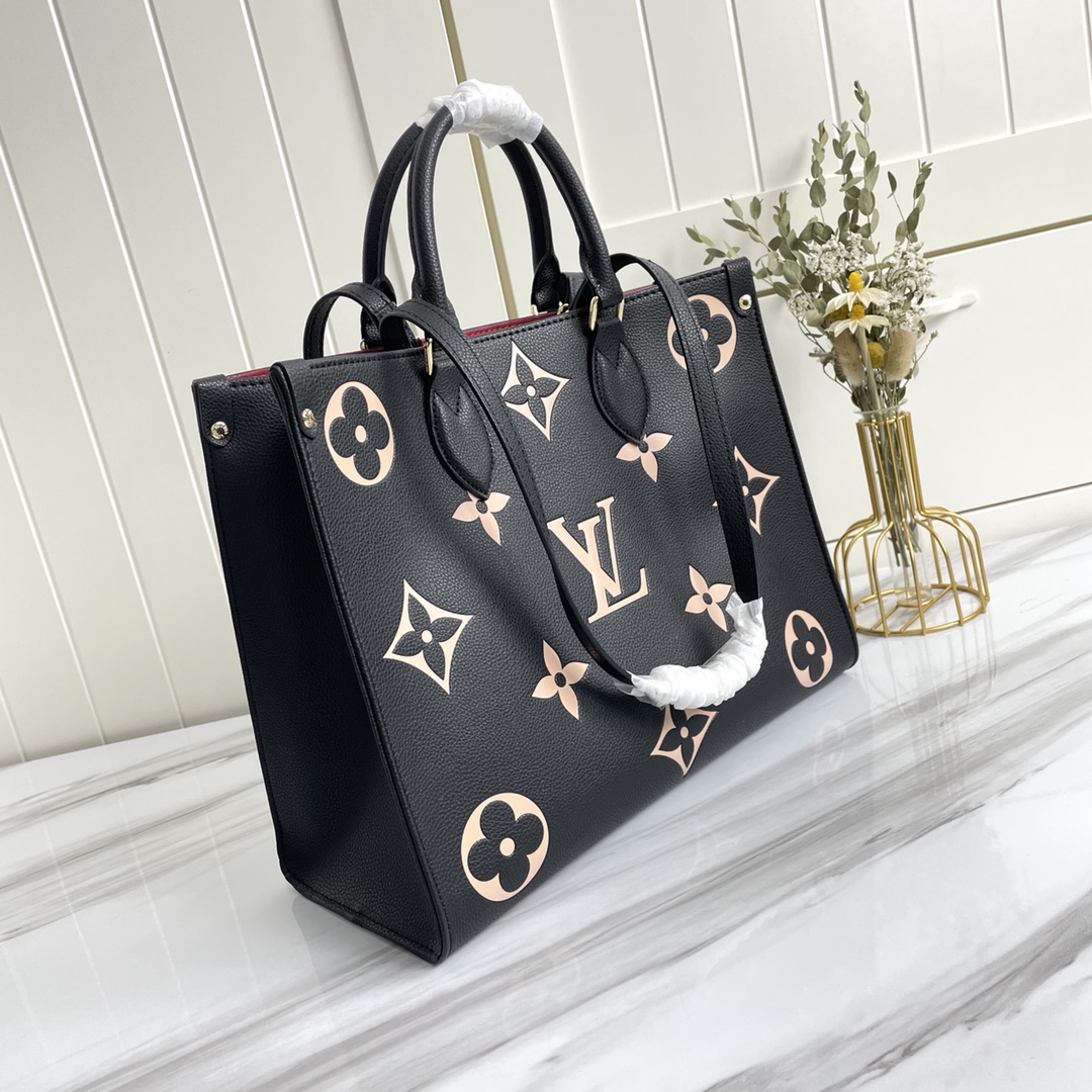 Replica Louis Vuitton Aaa-Onthego Mm Black/Beige
