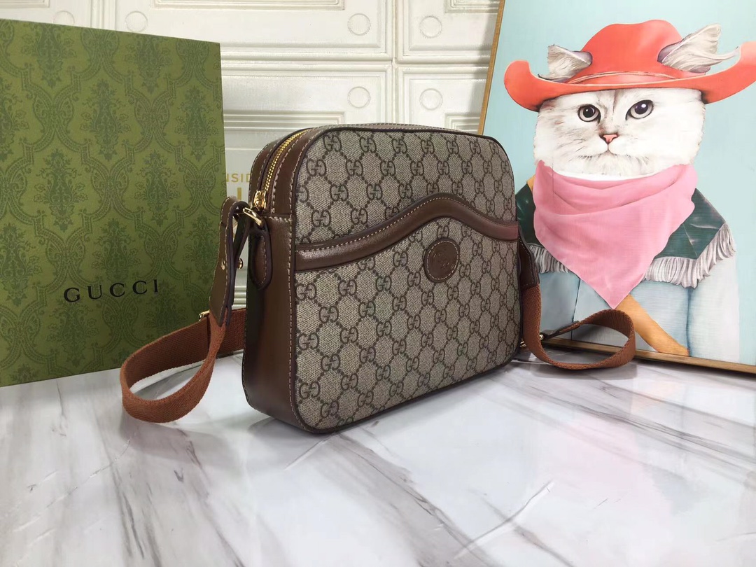 Replica Gucci Messenger Bag With Interlocking G 675891