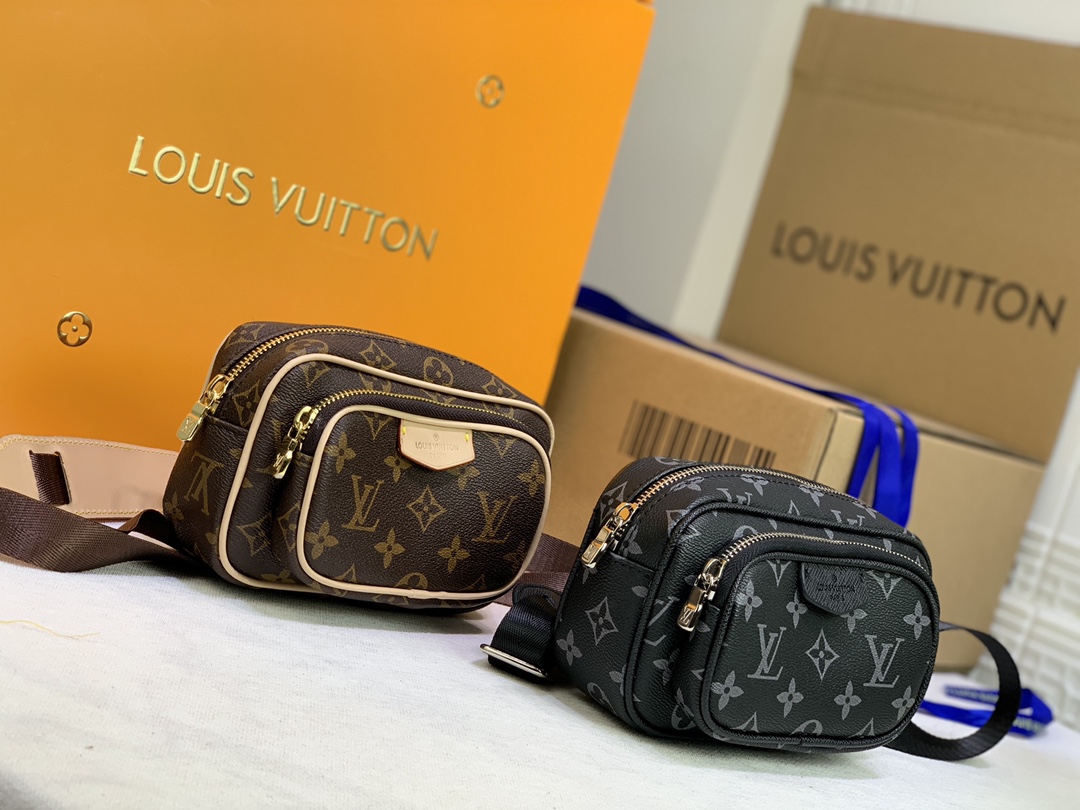 Replica Louis Vuitton Taigarama Outdoor Pouch Brown/Black