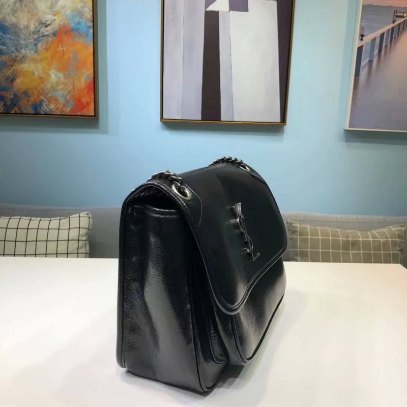 Replica Saint Laurent Niki Baby In Metallic Leather 498894