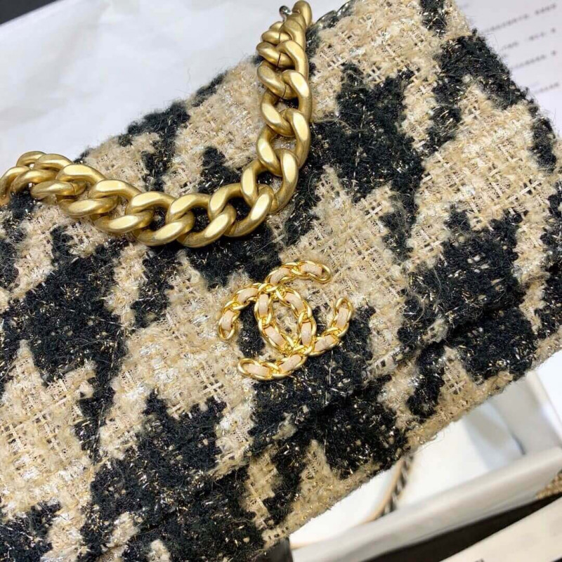 Replica Chanel 19 Tweed Woc With Leather Coin Purse Ap0985
